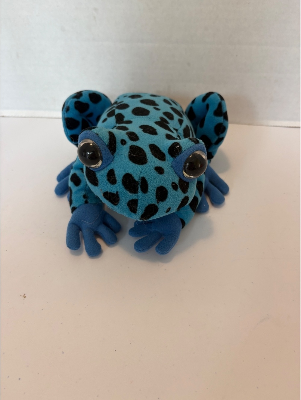 Blue spotted frog stuffed animal